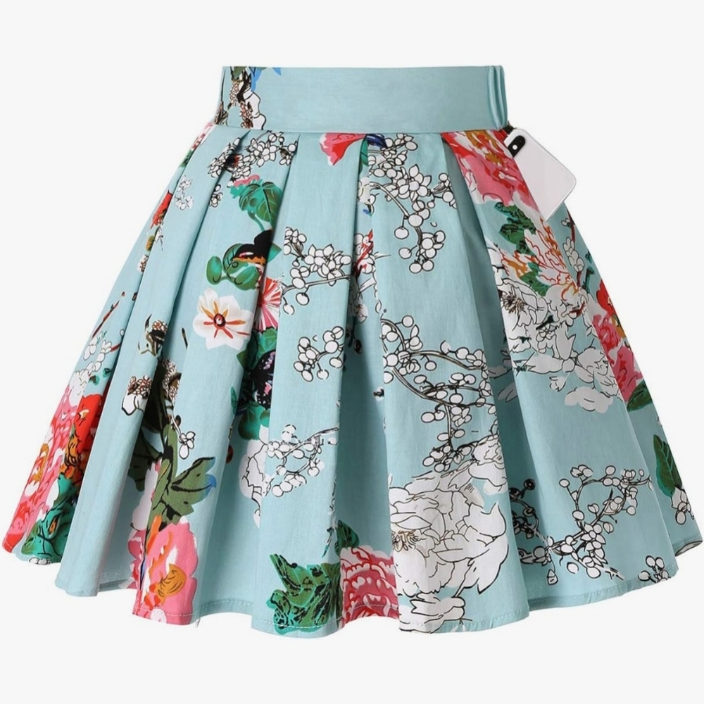 Floral A-Line skirt